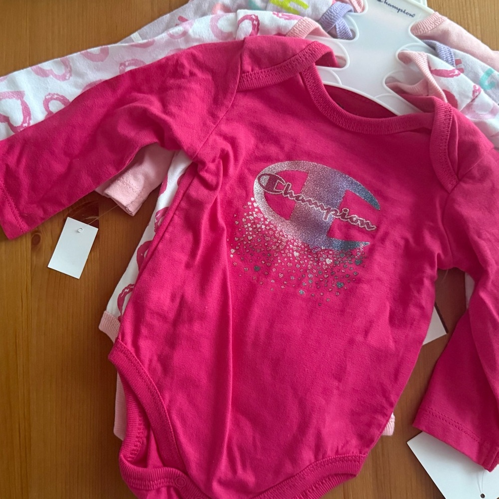 Champion Colorful Long Sleeve Onesies Set (4Pack)